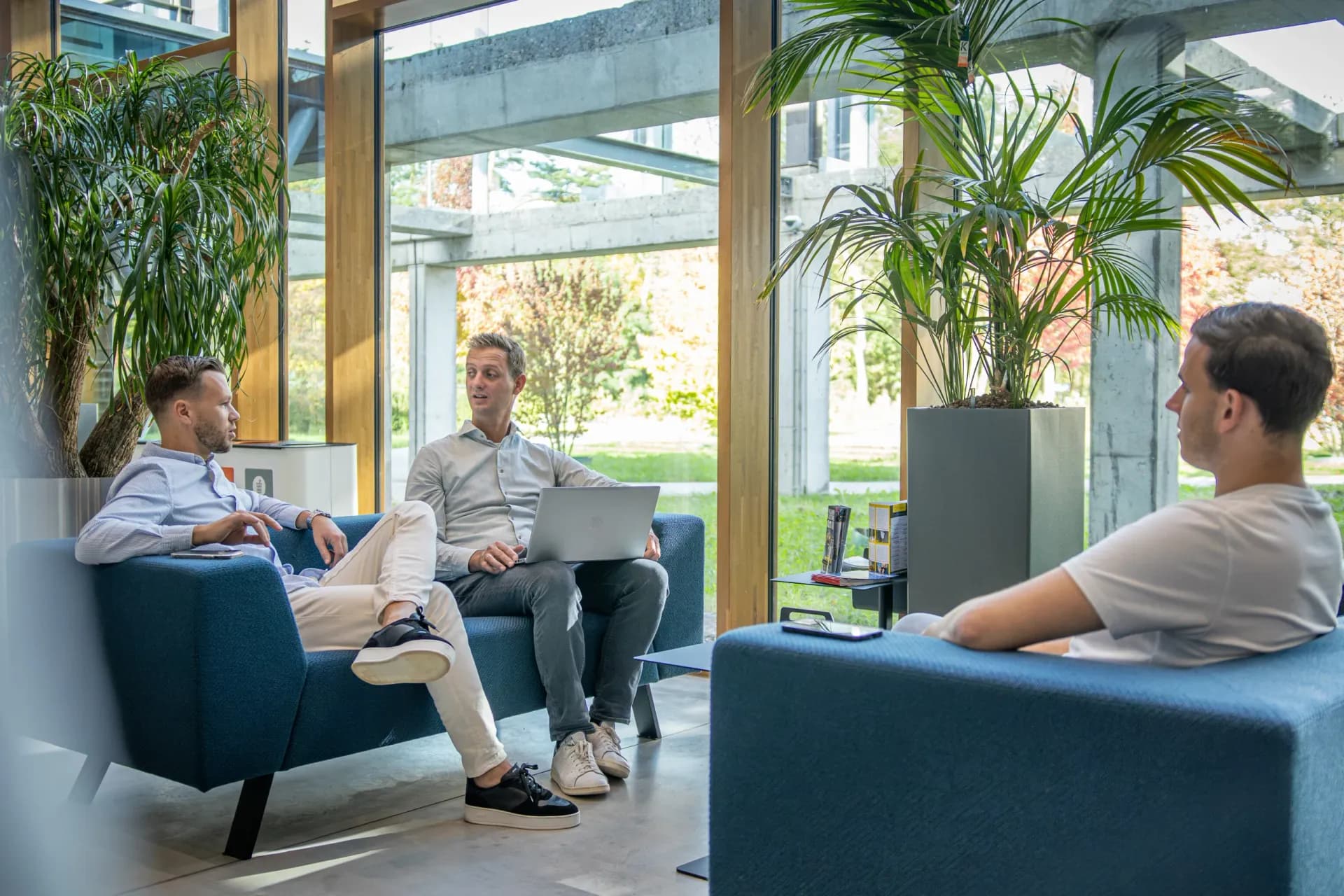 Het team van Count-On in gesprek bij MyOffice in Enschede