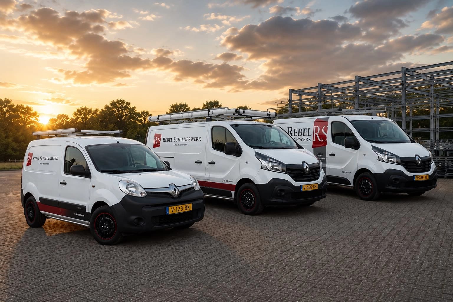 Strak schilderwerk, met vakmanschap gemaakt.